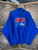 Vtg Y2K Indy 500 Racing Blue Hoodie Sweatshirt Size Large