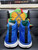 2013 Nike Free Run Flyknit Chukka Blue White 639700-400 Mens Size 13