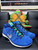 2013 Nike Free Run Flyknit Chukka Blue White 639700-400 Mens Size 13