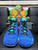 2013 Nike Free Run Flyknit Chukka Blue White 639700-400 Mens Size 13