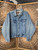Vintage Sonoma Light Wash Blue Denim Button Jacket Size Medium