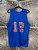 Vtg 80s Sand Knit Cleveland Cavaliers #12 NBA Jersey Orange Blue Reversible Size Large