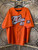 Vtg 90s FUBU Orange Baseball Jersey Size 2XL XXL