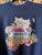 Vintage 90s Kittens In A Basket Navy Blue Crewneck Sweatshirt Size XL X-Large