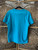 Y2K Aeropostale Est. 1987 Aqua Blue T-Shirt Stitched Letter T-Shirt Size Large