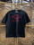 Y2K Abercrombie & Fitch Black & Red Distressed Spellout T-shirt Size Medium