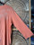 Vtg Y2K City Blues By Koret Floral Stitch Peach Mid-Length Sleeve Top Size Large
