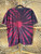 Vtg NFL Team Washington Redskins Football Red & Black Tie Dye T-Shirt Size X-Large XL