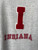 Vintage 90s Indiana "I" Grey Crewneck Sweatshirt Size X-Large XL