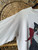 Vintage 80s 90s Hand-Painted Cat White Crewneck Sweatshirt Size X-Large XL