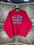 Vintage 90s Y2K Ball State University Cardinals Red Crewneck Sweatshirt Size Large