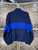 Vtg Polo Sport Ralph Lauren Blue Stripe Fleece Jacket Size Large