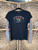 Y2K 2006 HD Harley Davidson Mesh Sleeve Indianapolis, IN Baby Tee Black Women's Size Large