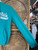 Y2K Aeropostale New York Aqua Teal Full Zip Hoodie Sweatshirt Women's Size Medium