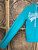 Y2K Aeropostale New York Aqua Teal Full Zip Hoodie Sweatshirt Women's Size Medium