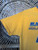 Y2K NBA Indiana Pacers Basketball "Blue Collar... Cold Swagger" Yellow T-Shirt Size Medium
