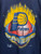 Vintage Indiana Pacers Magic Johnson Tees Glowing Basketball Navy Blue Graphic T-Shirt Size Large