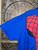 Y2K MARVEL Comics Spider-Man Torso Blue Graphic T-Shirt Size X-Large XL