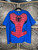Y2K MARVEL Comics Spider-Man Torso Blue Graphic T-Shirt Size X-Large XL