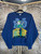 Vintage 90s 1991 University of Notre Dame Fighting Irish Navy Blue Graphic Crewneck Sweatshirt Size Large