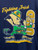 Vtg Savvy University Of Notre Dame UND Fighting Irish Navy T-Shirt Size Large