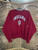 Vintage 90s Taylor Sportswear Indiana University IU Hoosiers Red Crewneck Sweatshirt Size Medium