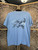 Vintage 90s Wildlife Light Blue T-Shirt Size X-Large XL