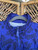 Vintage 90s Reebok Blue Patterned Full Zip Windbreaker Women's Size Small