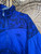 Vintage 90s Reebok Blue Patterned Full Zip Windbreaker Women's Size Small