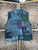Vtg Y2K Blue/Green Multicolored Patchwork Hippie Vest Size Small-Medium