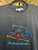 Vtg Indianapolis 500 Multicolored Embroidered Race Car Black T-Shirt Size XL