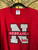 Vintage Nebraska University Huskers Red Crewneck Sweatshirt Size XXL 2XL