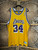 90s Champion NBA Shaq Shaquille O Neal #34 Los Angeles Lakers Yellow Jersey Size 52