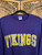 Vtg Russell Athletic NFL Minnesota Vikings Purple Crewneck Sweatshirt Size XL
