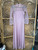 Vintage 70s 80s JCPenney's Pink Mesh Sleeve Maxi Dress Size Medium