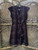 Y2K Converse One Star Flowey Burgundy Chiffon Dress Women's Size Small