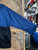 Vtg 90s Nike Tricolor Blue Anorak Windbreaker Size Medium