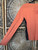 Vintage Harley Davidson Bellefontaine, OH Orange Long Sleeve T-Shirt Women's Size Large