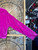 Juicy Couture Hot Pink Bedazzled Velour Sleep Set Women's Size Medium