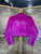 Juicy Couture Hot Pink Bedazzled Velour Sleep Set Women's Size Medium