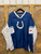 NFL Team Indianapolis Colts NFL Pullover Blue & White Windbreaker Size 2XL NFL Team Indianapolis Colts NFL Pullover Blue & White Windbreaker Size 2XL