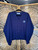 Vintage Logo 7 70s 80s Butler University Navy Blue Knit Cardigan Size Large