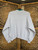 Vintage Monarchs & Poppies White Teal Double Collar Crewneck Sweatshirt Size Large