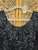 Vintage Beaded Black Sleeveless Women's Top Size Small