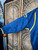Vtg G-III By Carl Banks NBA Indianapolis Pacers Embroidered Blue Satin Bomber Jacket Size Large