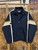 Vintage 2000's Nike Grey Bar Navy Blue & White With Yellow Windbreaker Size Large