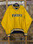 Vintage Pro Player Indiana Pacers NBA Yellow Embroidered V-Neck Windbreaker Pullover Size XXL 2XL