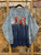 Vintage Y2K Dragon Graphic Blue Tie Dye Long Sleeve T-shirt Size XL