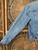 Vintage Calvin Klein Jeans Harley Davidson Motorcycles Blue Denim Jacket Women's Size Small