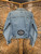 Vintage Calvin Klein Jeans Harley Davidson Motorcycles Blue Denim Jacket Women's Size Small